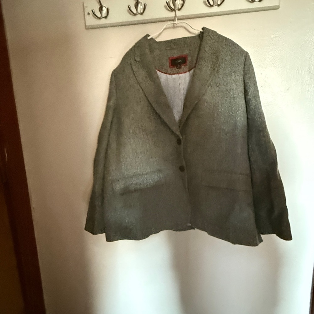 J. Crew Gray Blazer Relaxed Fit Suit Jacket
